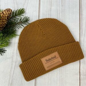 Timberland Classic Ribbed Knit Beanie Winter Hat Camel OS